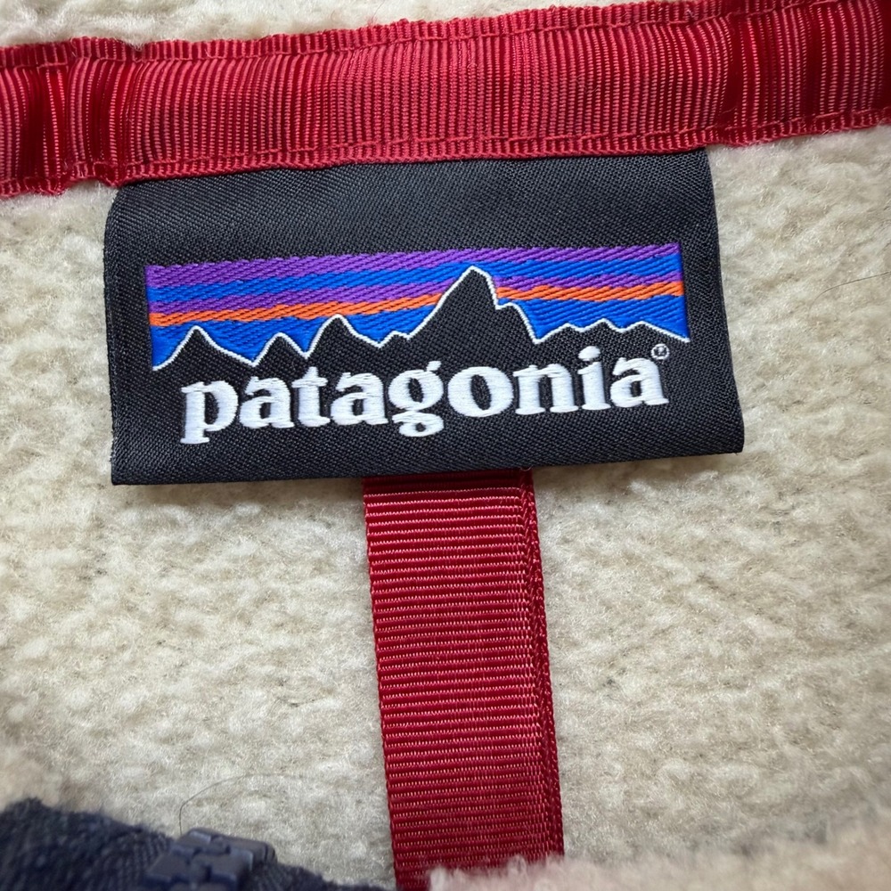 Patagonia Fleece Pullover Mens XL Cream Excellent Los Gatos Quarter Zip Sherpa - Picture 4 of 7